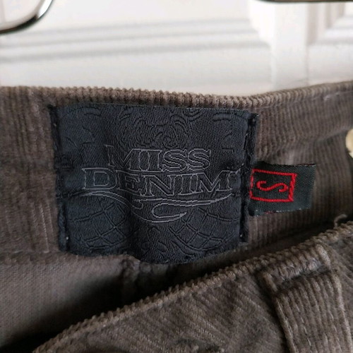 Miss Denim mini corduroy skirt brown like new