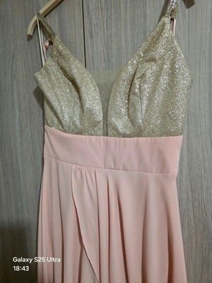 Dress for Wedding or Baptism like new, pink and silver, size S