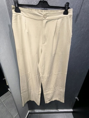 Stradivarius beige wide-leg pants XL-XXL like new
