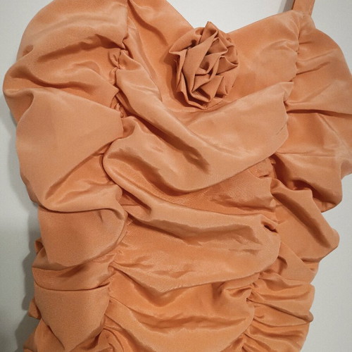 Vintage formal dress like new, peach/salmon color, small