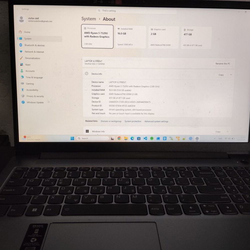 Lenovo Ideapad Slim 3 15AMN8 laptop new, 16GB RAM, AMD Ryzen, 500GB SSD