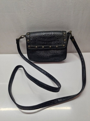 Mak & Gio black crossbody bag like new with bronze studs