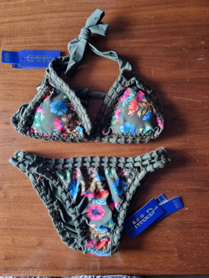 M&D bikini new, multicolor, bra size 40 and slip size 42