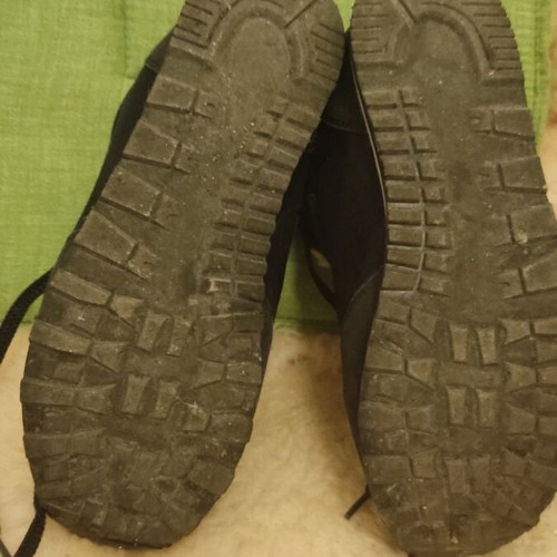 Booties used with fur lining, size 39, black