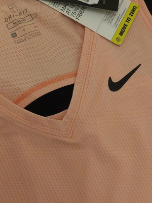 Γυναικείο αθλητικό φανελάκι Nike Dri-Fit, small, σομόν