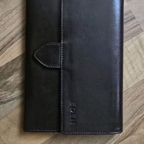 Large men's wallet EDEN new, genuine leather, brown