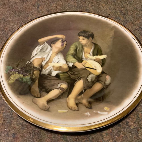Murillo Fine Bone China England Platter with The Beggar Boys Design
