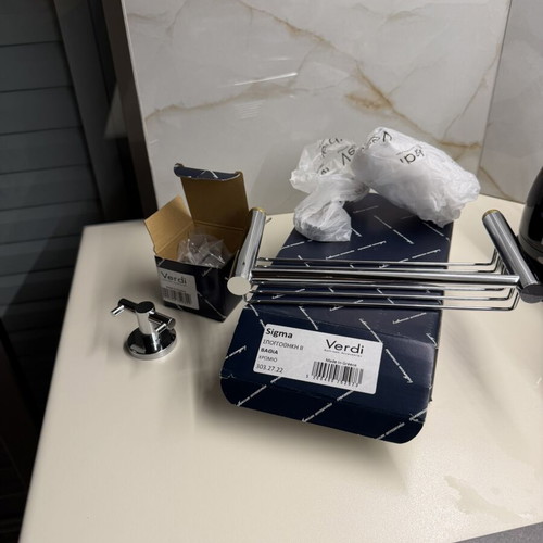 Verdi Sigma bathroom accessory set new, chrome finish