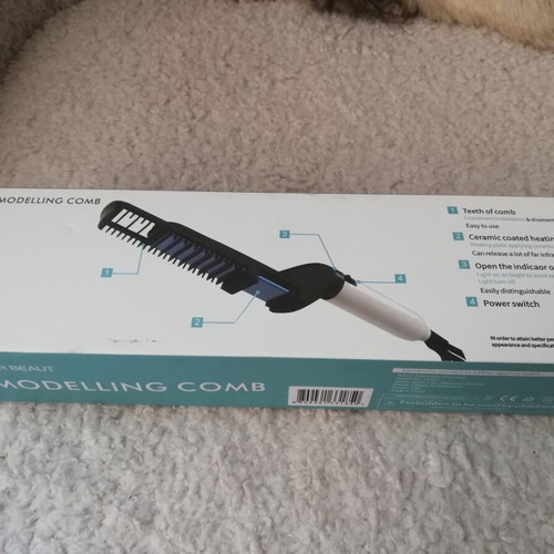 Beard and mustache straightening device new