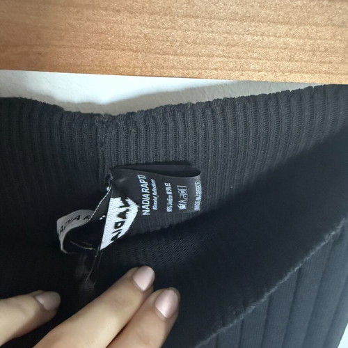 Nadia Rapti knitted pants new, size S 36 8, black