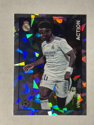 Vini Jr Real Madrid Cracked Ice Action Card Topps Merlin 97 Heritage 2021/22 new