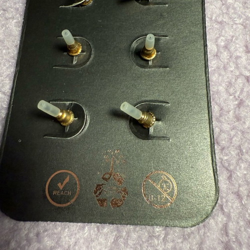 JCL earrings new set of 3 pairs gold tone