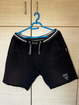 Everlast bermuda shorts used, black, size L, with wear