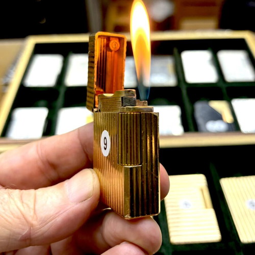 DuPont N9 gold lighter used, vintage
