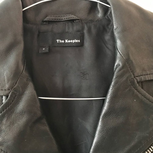 The Kooples leather jacket like new, size XXS, black