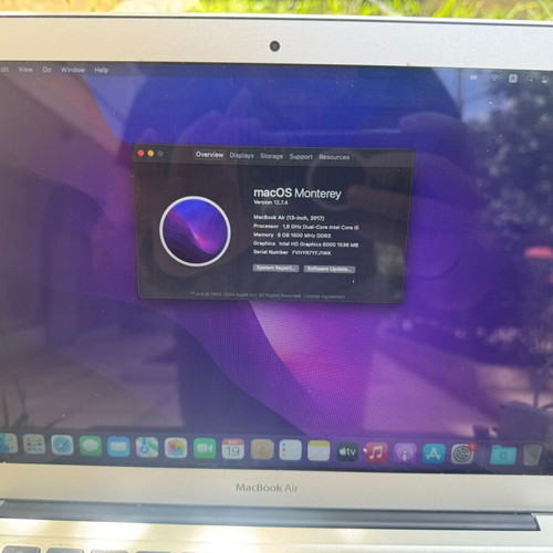 MacBook Air A1466 13" (2017) like new, Intel Core i5, 8GB RAM, 128GB SSD