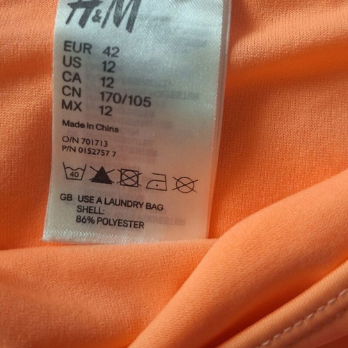 H&M bikini bottoms like new, size 42, pink and orange, set of 2