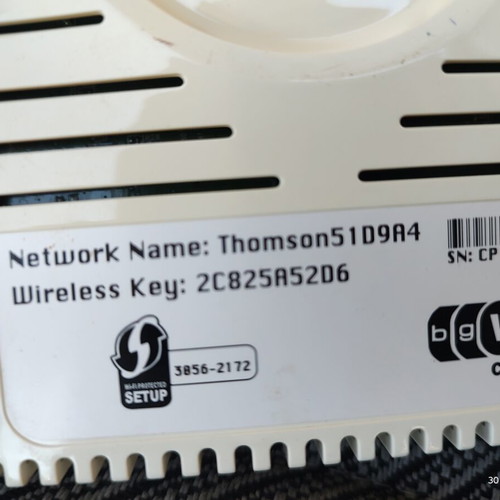 Thomson ADSL2+ Modem Router used with external Wi-Fi antenna and 4 LAN ports