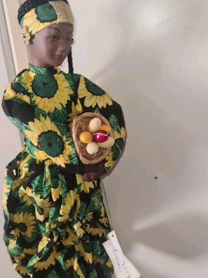 Doll new from Johannesburg with tag