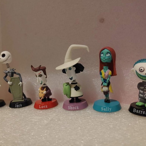 Jack Skellington and Sally collectible figure set like new