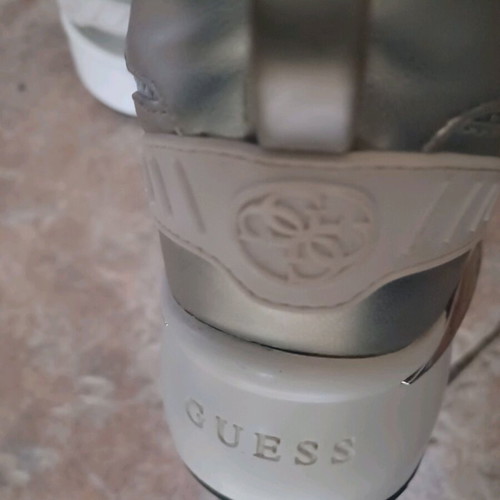 Guess sneakers size 38 used, white sports shoes