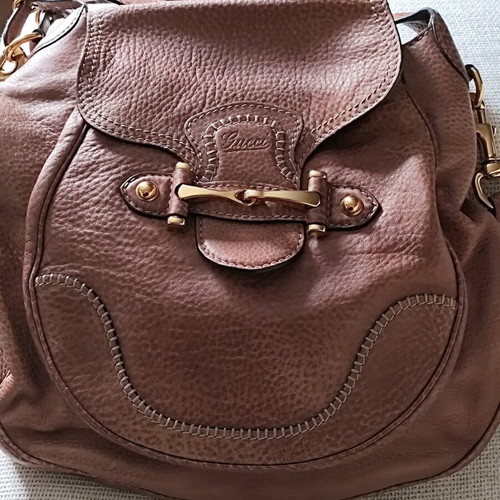 Gucci New Pelham large shoulder bag like new brown