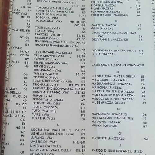 Rome Tourist Guide book used, Greek language, 1969 edition