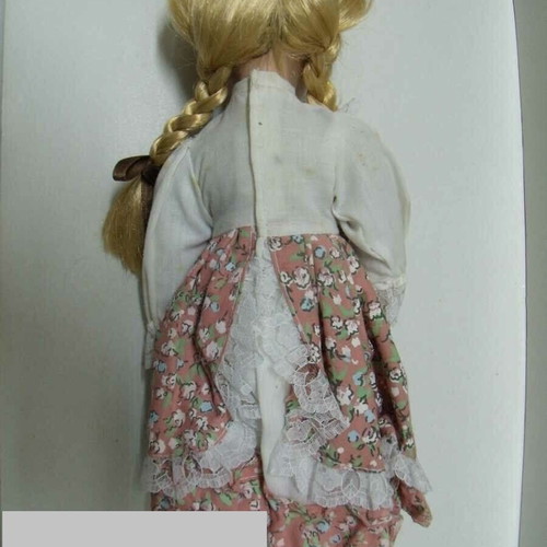 Porcelain doll Nostalgia like new, height 30 cm