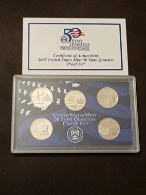 Proof Set USA 50 State Quarters excellent, United States Mint
