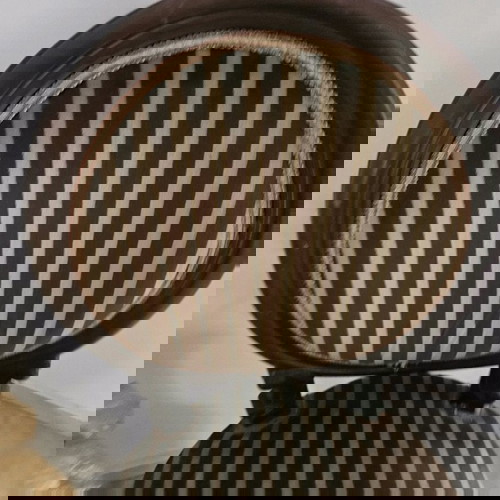 Σετ 2 vintage καρέκλες Louis style σαν καινούργιο με ριγέ ύφασμα