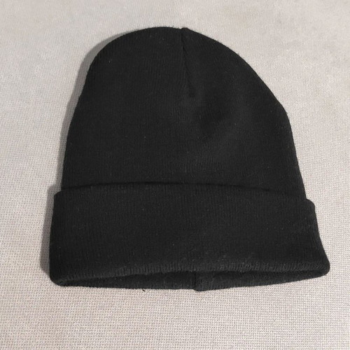 Black knit cap simple like new