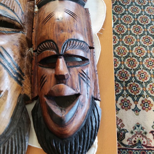 Wooden masks used