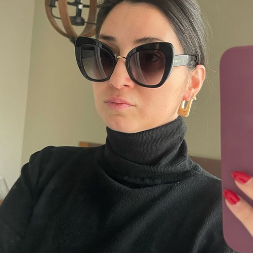 Dolce & Gabbana sunglasses cocobolo style butterfly, like new, black