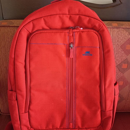 Rivacase Red Backpack for 15.6" Laptop like new