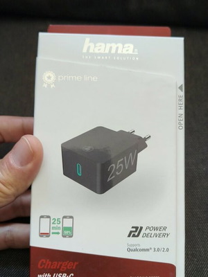 Hama USB‑C fast charger 25W Prime Line new