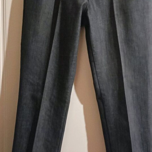 Women's crop slim pants gray like new, low waist