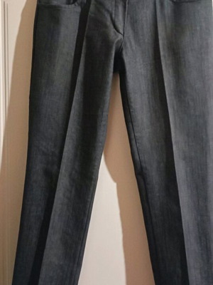 Women's crop slim pants gray like new, low waist