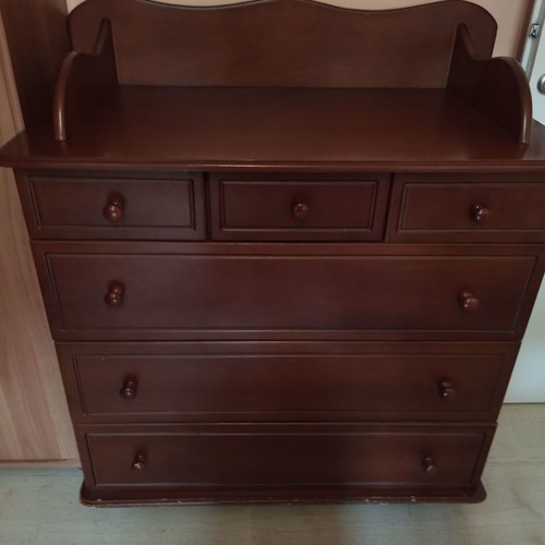 Changing dresser used, walnut shade