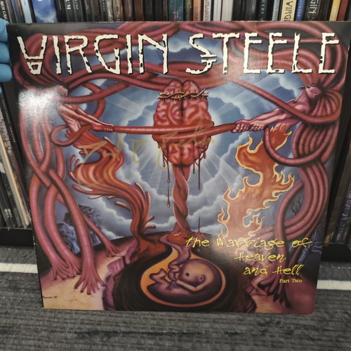 Virgin Steele The Marriage Of Heaven And Hell Part Two vinyl signed 1st press 1995 used