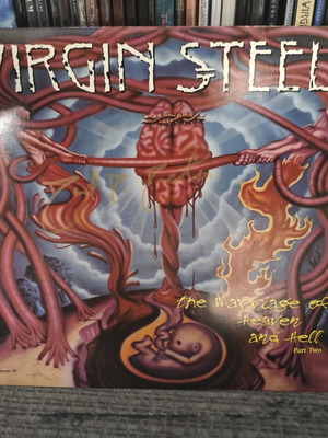 Virgin Steele The Marriage Of Heaven And Hell Part Two vinyl signed 1st press 1995 used