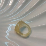 Plastic ring with iridescence no. 8