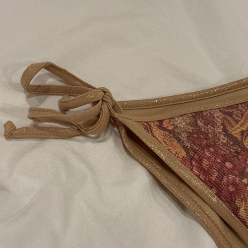 Vintage bikini bottom with gold details size M