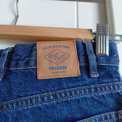 Pull & Bear high-waisted jeans like new, classic blue