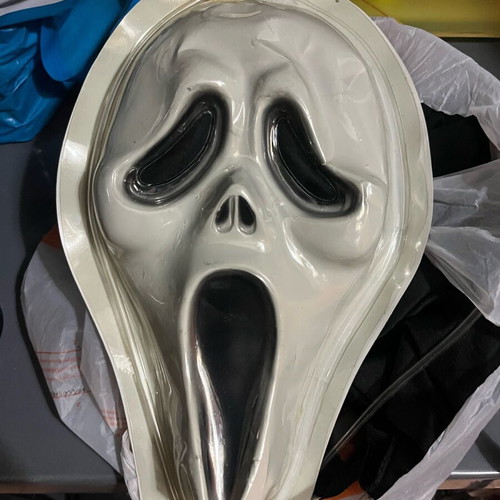 Scream ghost carnival costume used, includes sheet and mask