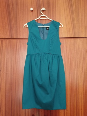 Asos dress medium petrol midi, like new, slightly shortened