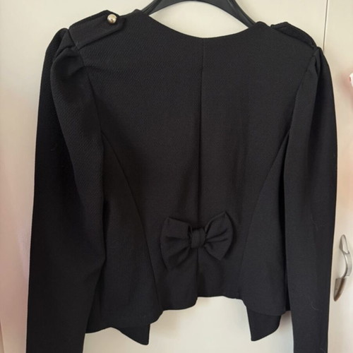 Mid-Length Jacket like new, black with gold details