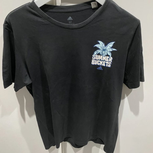 Adidas Summer Basketball men's short sleeve shirt like new, size M, black