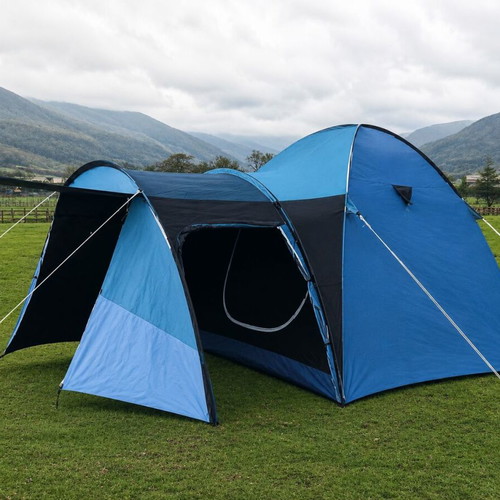 Camping tent for 4/5 people with vestibule, double fabric, waterproof UV
