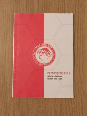 Olympiacos C.F.P. Official Year Book 2006-2007 used