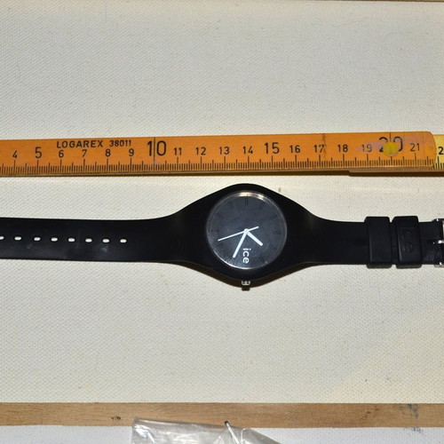 Ice-Watch black wristwatch silicone used